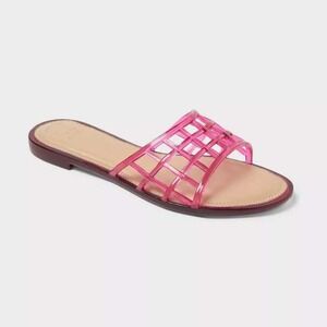 Women's Harbor Sandals by A New Day Berry Purple Size 10 New With Tags